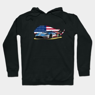 GT Racing USA Print Hoodie